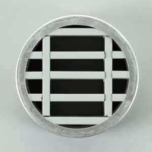 G8R-100 Lamellenrooster, brandwerend, rond grijs