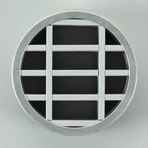 G8R-125 Lamellenrooster, brandwerend, rond grijs