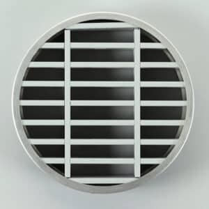 G8R-200 Lamellenrooster, brandwerend, rond grijs