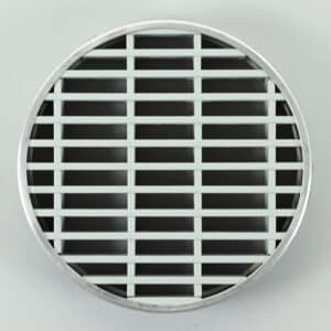 G8R-250 Lamellenrooster, brandwerend, rond grijs