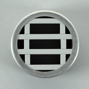 G8R-80 Lamellenrooster, brandwerend, rond grijs