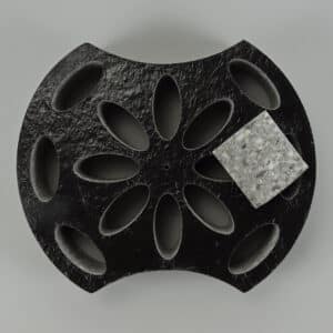 GDR-315 Demper, rond, buis 315 mm zwart